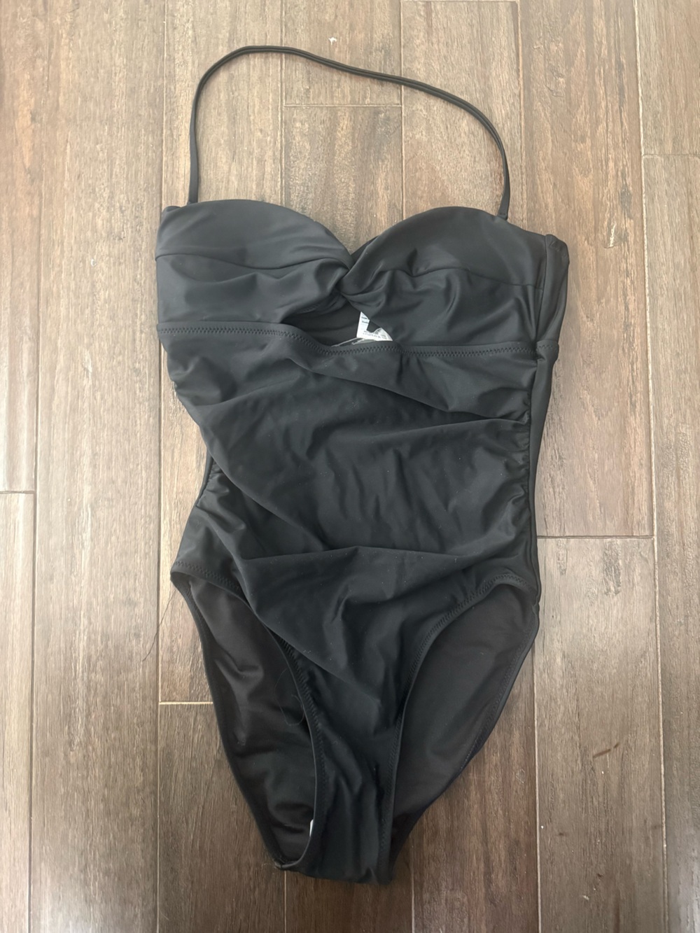 J Crew- Long-torso ruched cutout one-piece